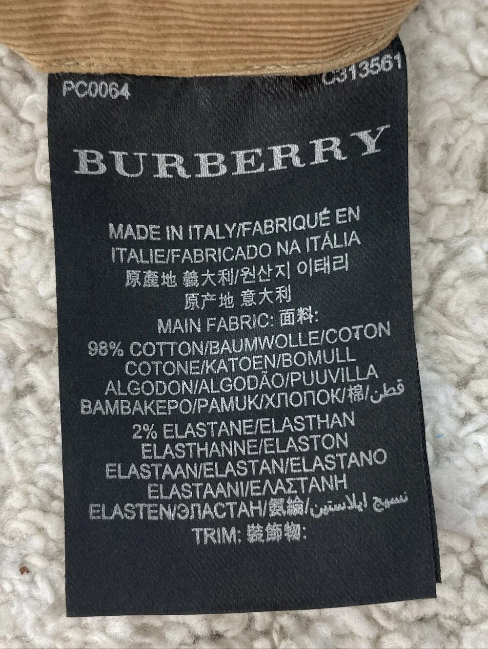Burberry Cotton Men's Tan Brown Button-Down Casual Shirt Size 16.5
